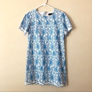 LAUNDRY floral pastel sheath shift dress